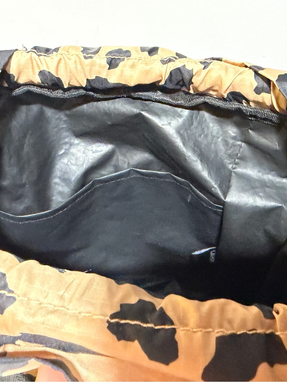 Calpak Leopard-Print Backpack in Tan and Black - Picture 5 of 6